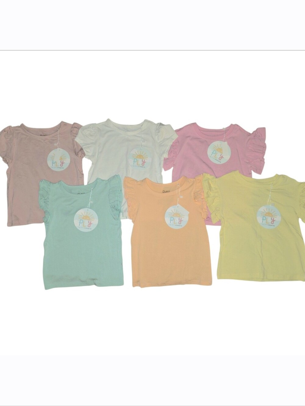 Little Sleepies Bundle of 6 Tee Shirts 3T NWT
